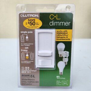 NEW Lutron Skylark Contour CL Wall Bulb Dimmer CTCL-153PDH-LA 120V 60Hz 150W Lig